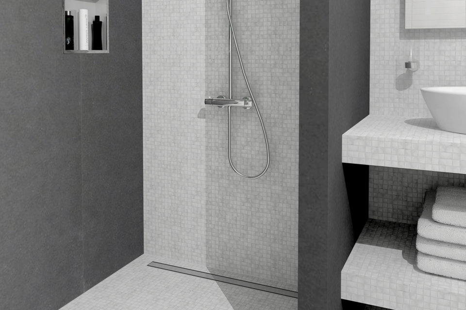 Find the right type of shower drain for your bathroom floor