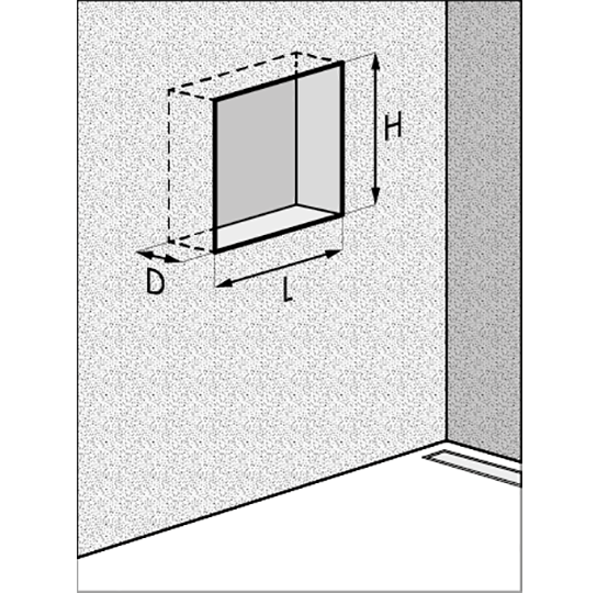 Wall Niche In Your Bathroom, Bathroom Built In Shelves Dimensions Cm