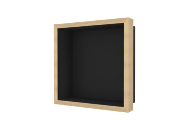 Container W-BOX (Schwarz | Oak – Walnuss Rahmen)